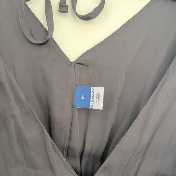 Old Navy Black Silky Dress with Pockets in Size Medium - Picture 3 of 5